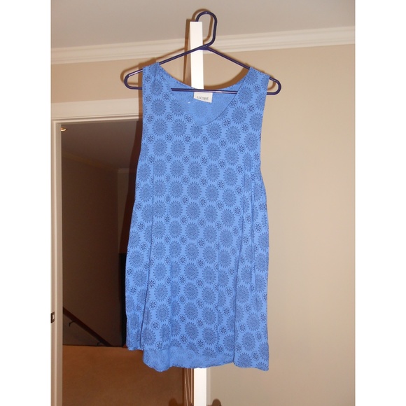 Lucy Love Sundial Blue Print Shift Dress - Picture 4 of 5